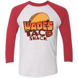 T-Shirts Heather White/Vintage Red / X-Small Wade Tacos Triblend 3/4 Sleeve