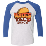T-Shirts Heather White/Vintage Royal / X-Small Wade Tacos Triblend 3/4 Sleeve
