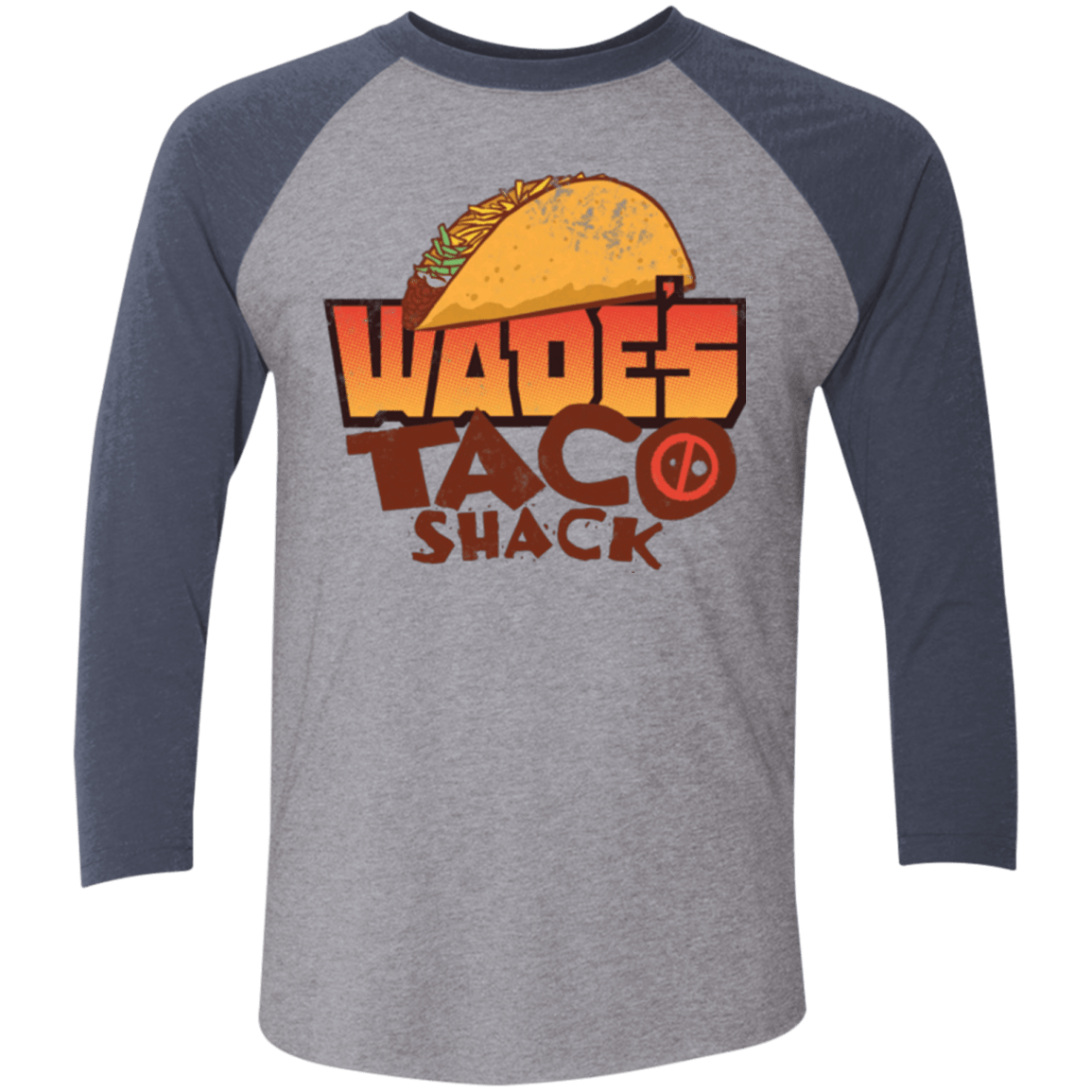 T-Shirts Premium Heather/ Vintage Navy / X-Small Wade Tacos Triblend 3/4 Sleeve
