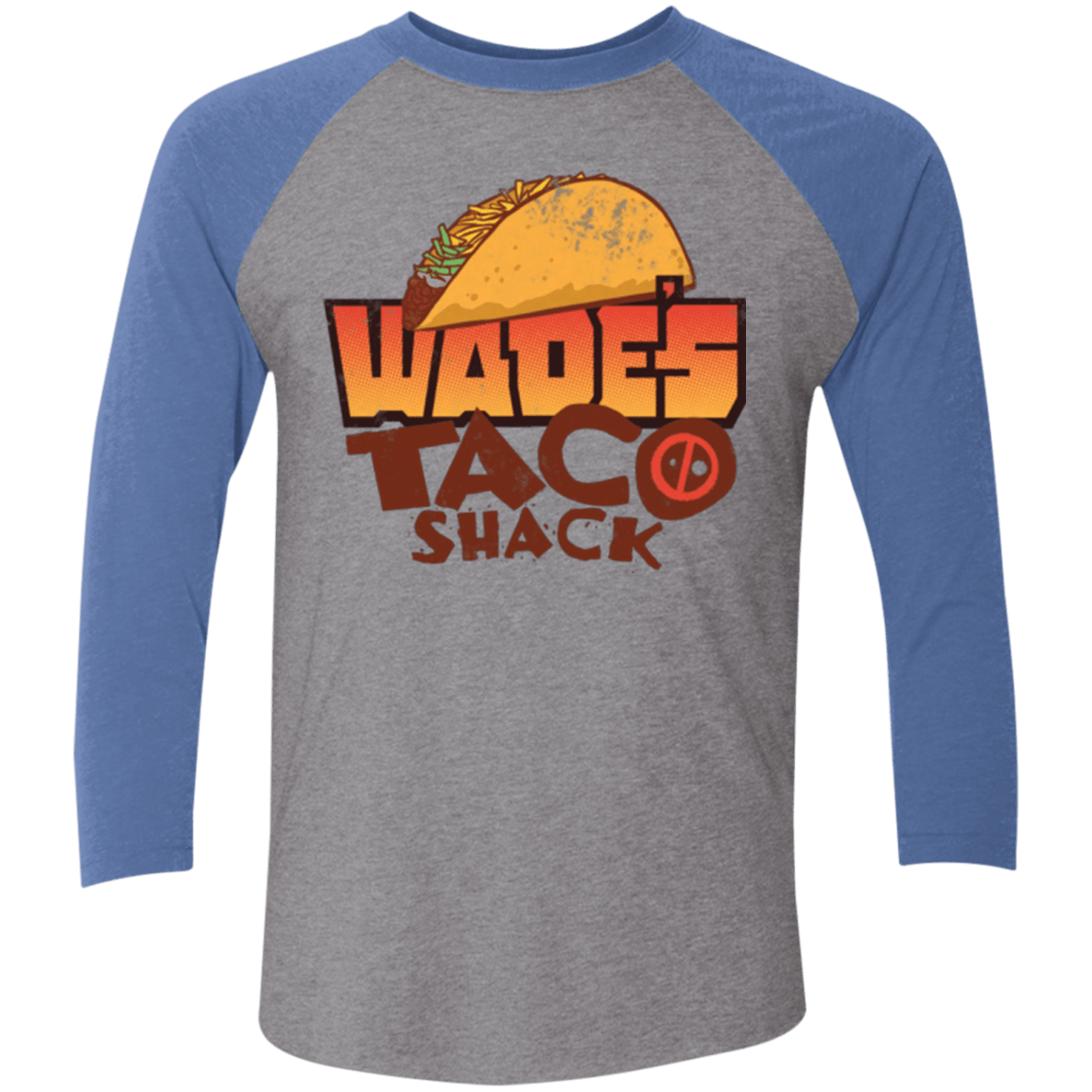 T-Shirts Premium Heather/ Vintage Royal / X-Small Wade Tacos Triblend 3/4 Sleeve