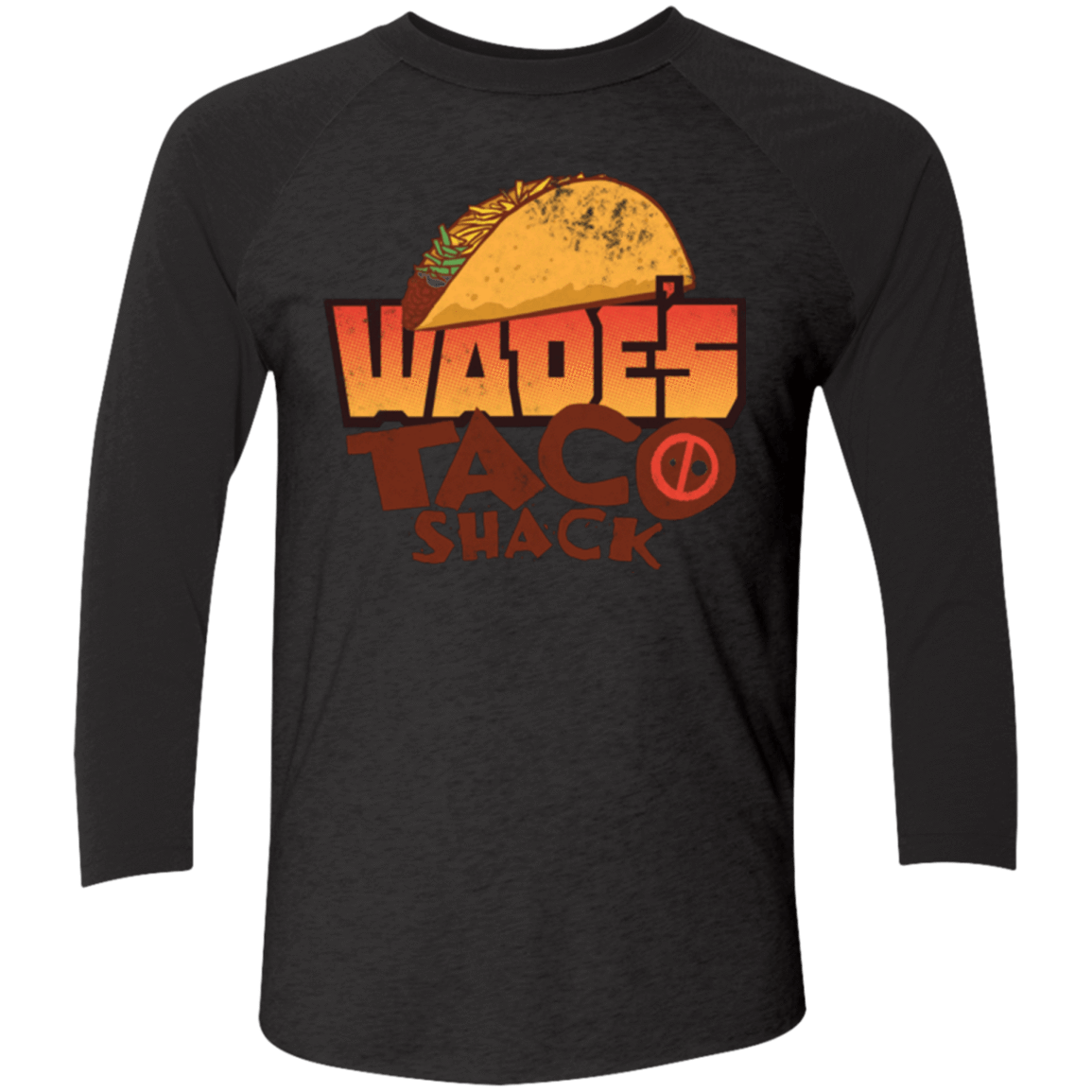 T-Shirts Vintage Black/Vintage Black / X-Small Wade Tacos Triblend 3/4 Sleeve