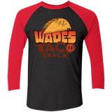 T-Shirts Vintage Black/Vintage Red / X-Small Wade Tacos Triblend 3/4 Sleeve