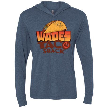 T-Shirts Indigo / X-Small Wade Tacos Triblend Long Sleeve Hoodie Tee