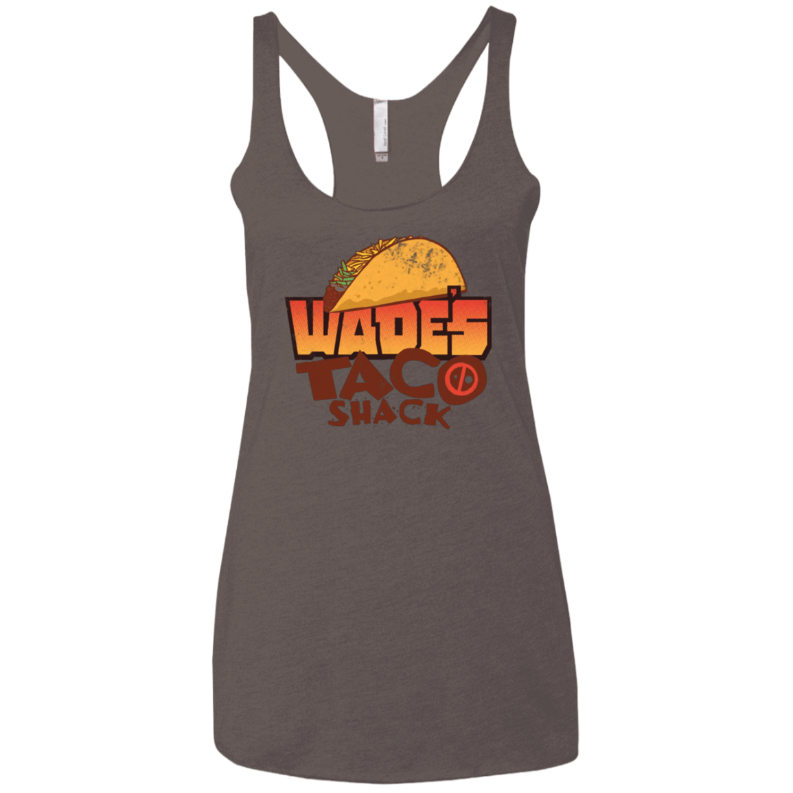 T-Shirts Macchiato / X-Small Wade Tacos Women's Triblend Racerback Tank