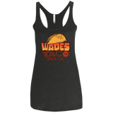 T-Shirts Vintage Black / X-Small Wade Tacos Women's Triblend Racerback Tank