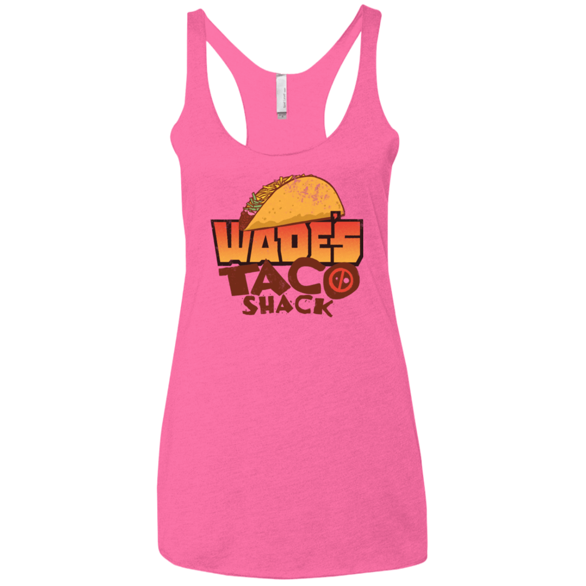 T-Shirts Vintage Pink / X-Small Wade Tacos Women's Triblend Racerback Tank
