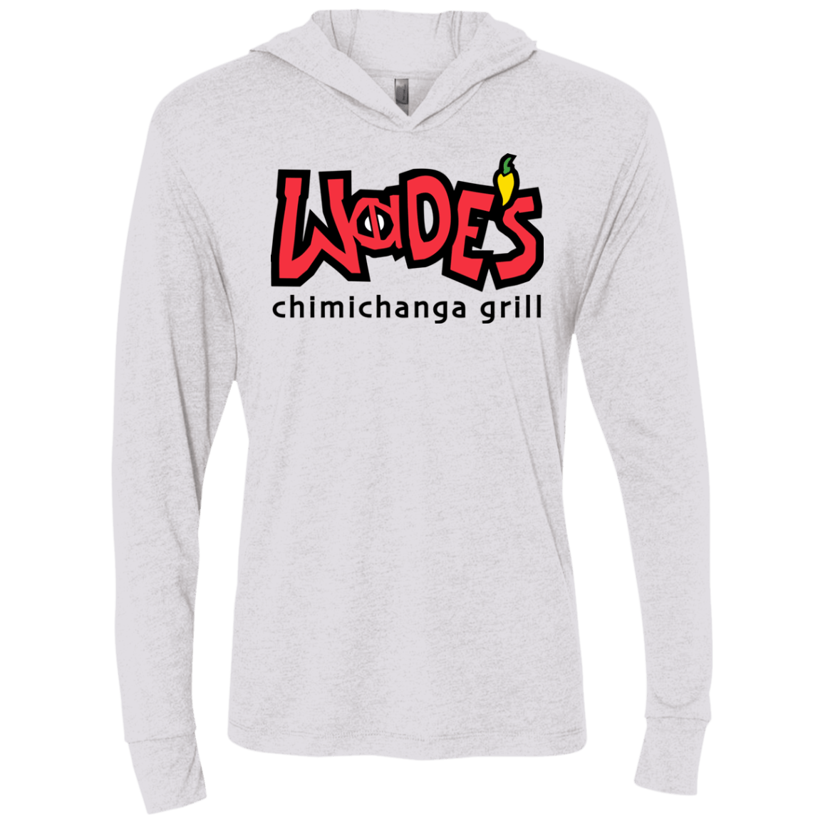 Wades Grill Triblend Long Sleeve Hoodie Tee