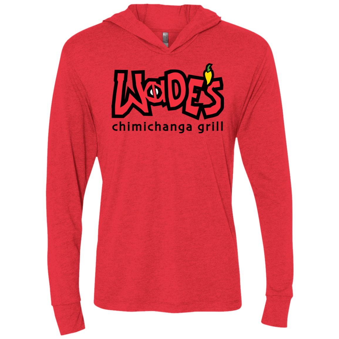 Wades Grill Triblend Long Sleeve Hoodie Tee