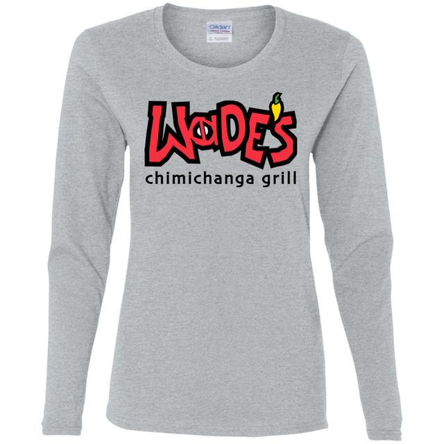 T-Shirts Sport Grey / S Wades Grill Women's Long Sleeve T-Shirt