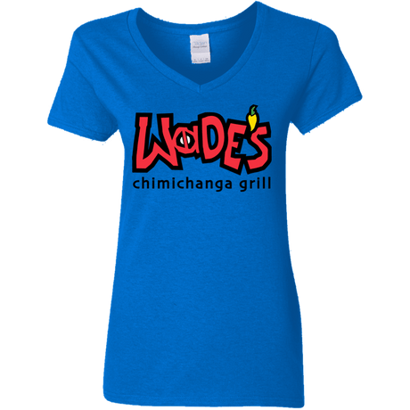 Wades Grill Women's V-Neck T-Shirt