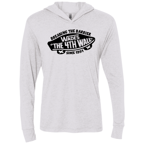 T-Shirts Heather White / X-Small Wades Triblend Long Sleeve Hoodie Tee