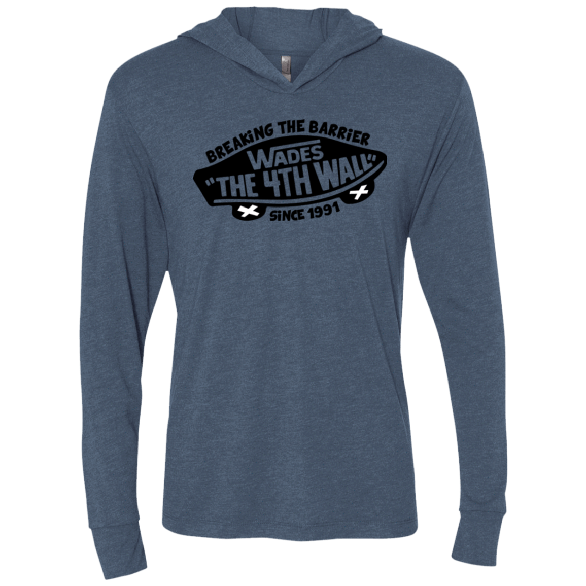 T-Shirts Indigo / X-Small Wades Triblend Long Sleeve Hoodie Tee