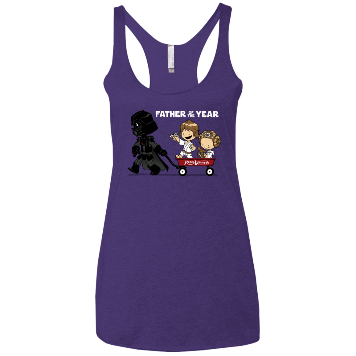 T-Shirts Purple / X-Small WagonRide Women's Triblend Racerback Tank