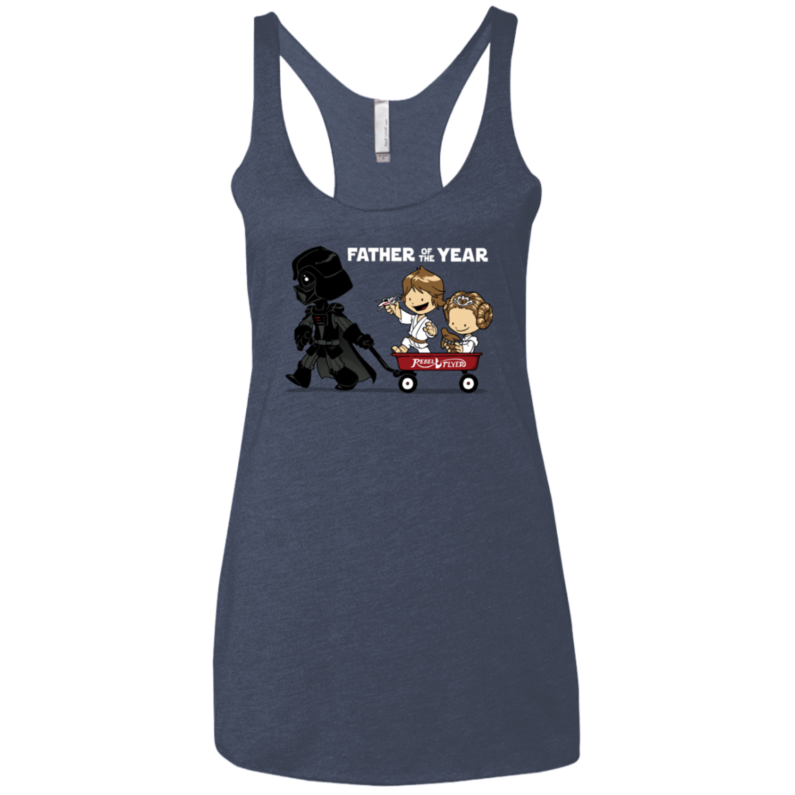 T-Shirts Vintage Navy / X-Small WagonRide Women's Triblend Racerback Tank