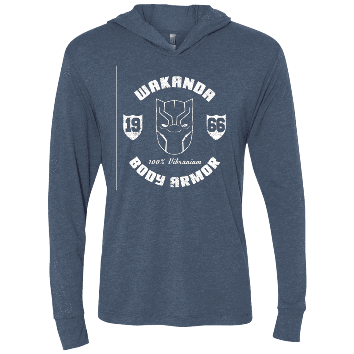 T-Shirts Indigo / X-Small Wakanda Triblend Long Sleeve Hoodie Tee