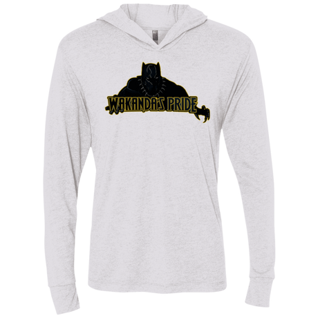 T-Shirts Heather White / X-Small Wakandas Pride Triblend Long Sleeve Hoodie Tee