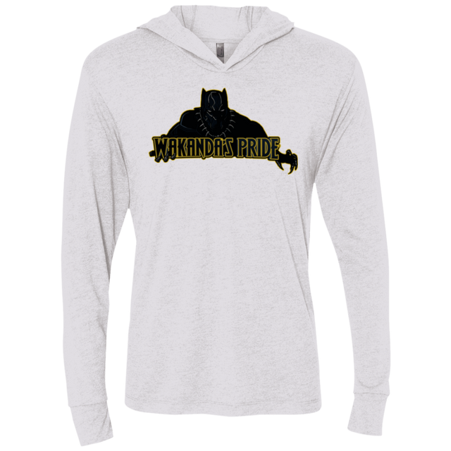 T-Shirts Heather White / X-Small Wakandas Pride Triblend Long Sleeve Hoodie Tee