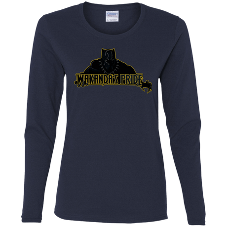 T-Shirts Navy / S Wakandas Pride Women's Long Sleeve T-Shirt