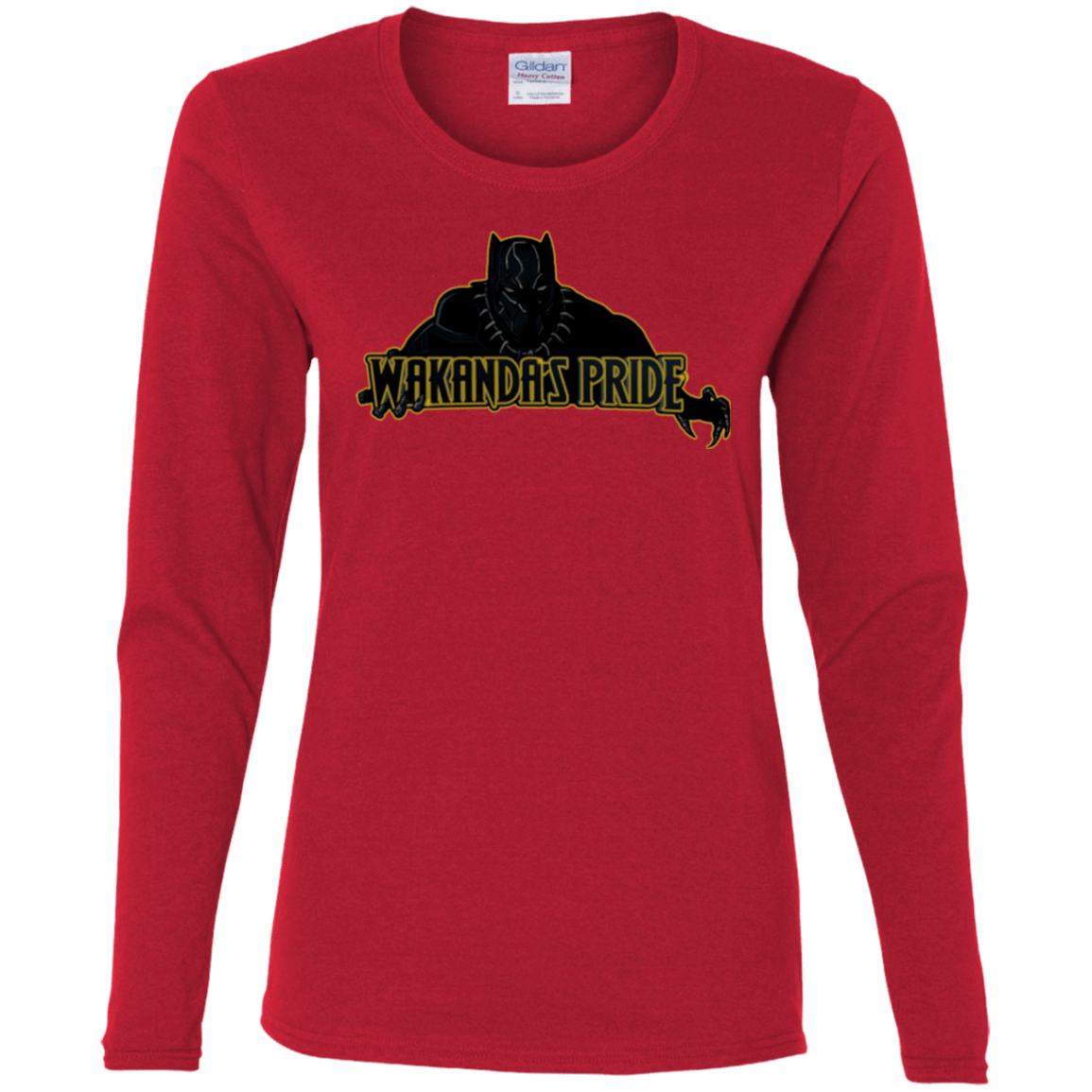 T-Shirts Red / S Wakandas Pride Women's Long Sleeve T-Shirt