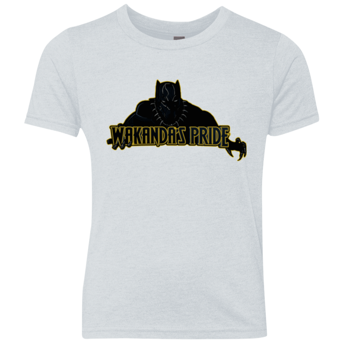 T-Shirts Heather White / YXS Wakandas Pride Youth Triblend T-Shirt