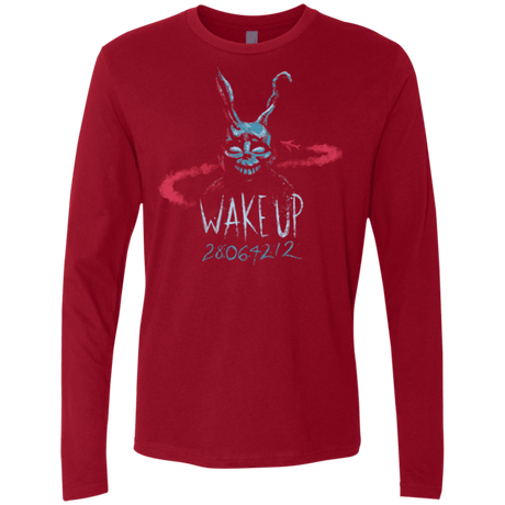 T-Shirts Cardinal / Small Wake up 28064212 Men's Premium Long Sleeve