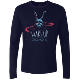 T-Shirts Midnight Navy / Small Wake up 28064212 Men's Premium Long Sleeve