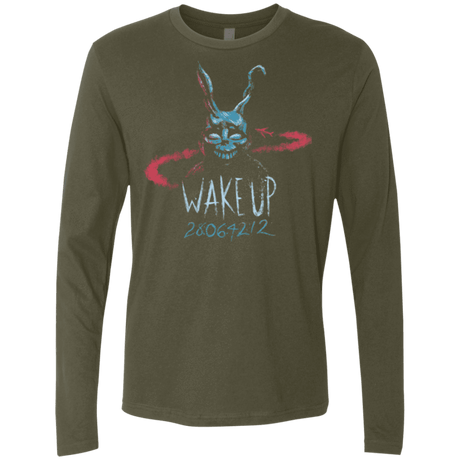 T-Shirts Military Green / Small Wake up 28064212 Men's Premium Long Sleeve