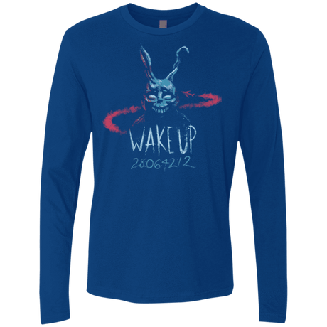 T-Shirts Royal / Small Wake up 28064212 Men's Premium Long Sleeve
