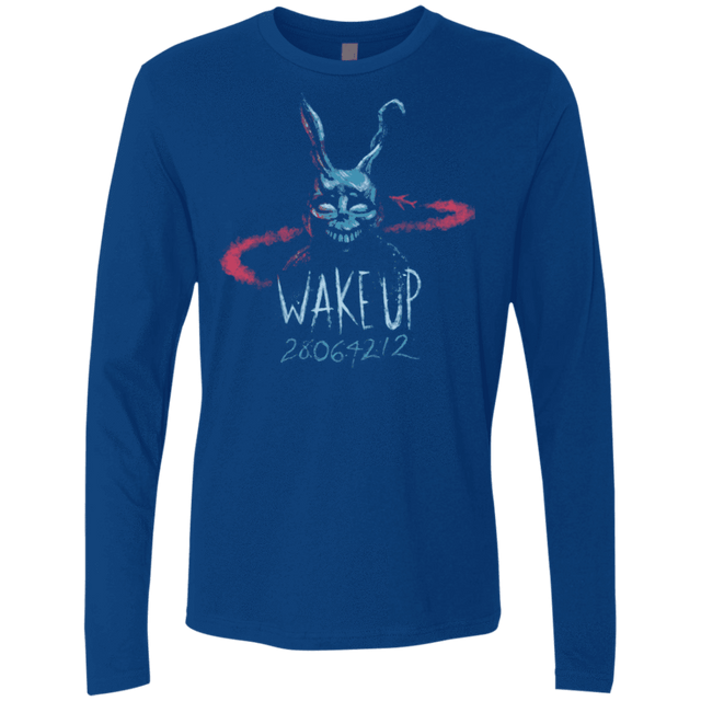 T-Shirts Royal / Small Wake up 28064212 Men's Premium Long Sleeve