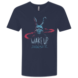 T-Shirts Midnight Navy / X-Small Wake up 28064212 Men's Premium V-Neck
