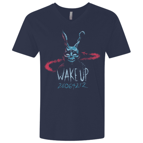 T-Shirts Midnight Navy / X-Small Wake up 28064212 Men's Premium V-Neck