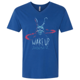 T-Shirts Royal / X-Small Wake up 28064212 Men's Premium V-Neck