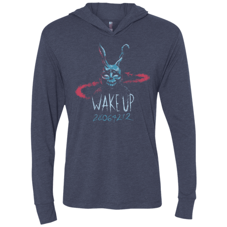 T-Shirts Vintage Navy / X-Small Wake up 28064212 Triblend Long Sleeve Hoodie Tee