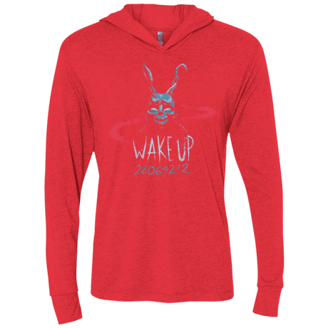 T-Shirts Vintage Red / X-Small Wake up 28064212 Triblend Long Sleeve Hoodie Tee