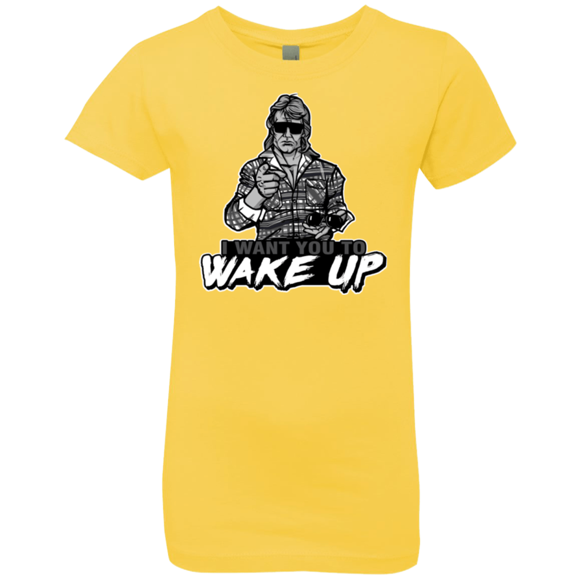 T-Shirts Vibrant Yellow / YXS Wake Up Girls Premium T-Shirt