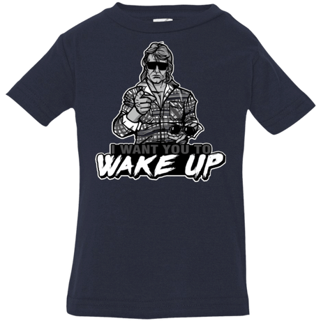 T-Shirts Navy / 6 Months Wake Up Infant PremiumT-Shirt