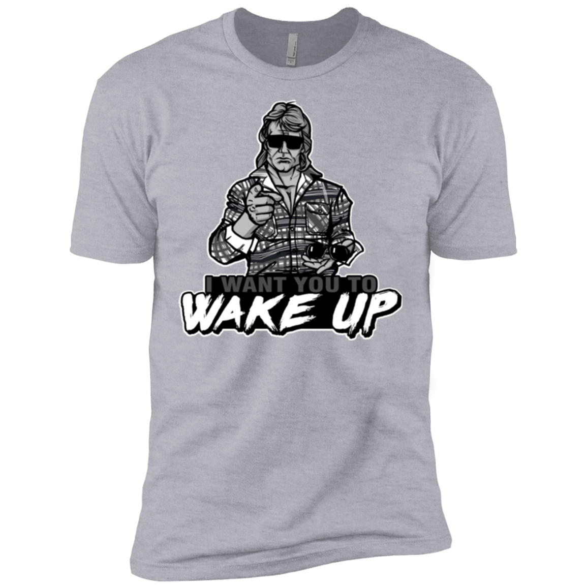 T-Shirts Heather Grey / X-Small Wake Up Men's Premium T-Shirt