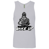 T-Shirts Heather Grey / Small Wake Up Men's Premium Tank Top
