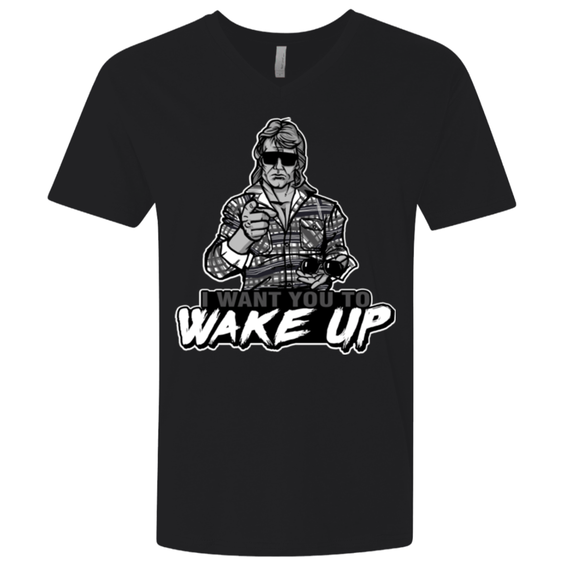T-Shirts Black / X-Small Wake Up Men's Premium V-Neck