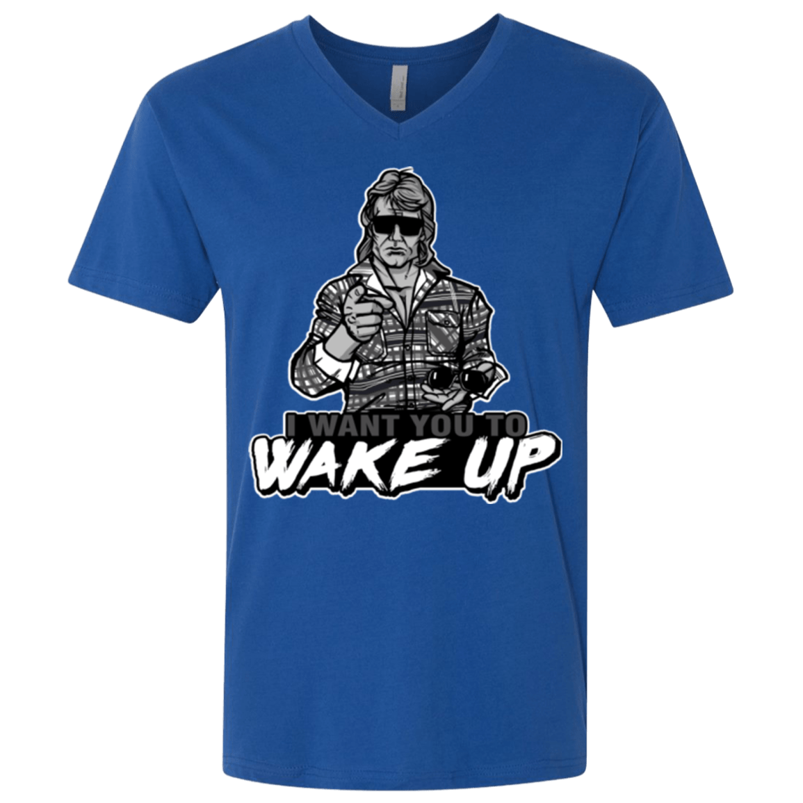 T-Shirts Royal / X-Small Wake Up Men's Premium V-Neck