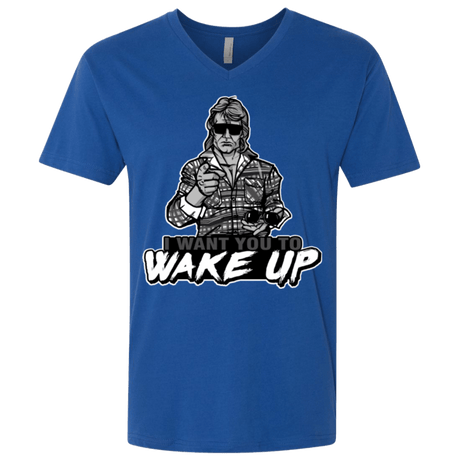 T-Shirts Royal / X-Small Wake Up Men's Premium V-Neck