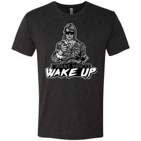 T-Shirts Vintage Black / Small Wake Up Men's Triblend T-Shirt