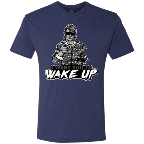 T-Shirts Vintage Navy / Small Wake Up Men's Triblend T-Shirt