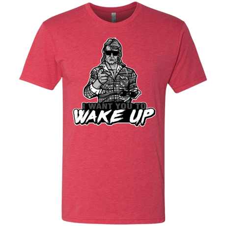T-Shirts Vintage Red / Small Wake Up Men's Triblend T-Shirt