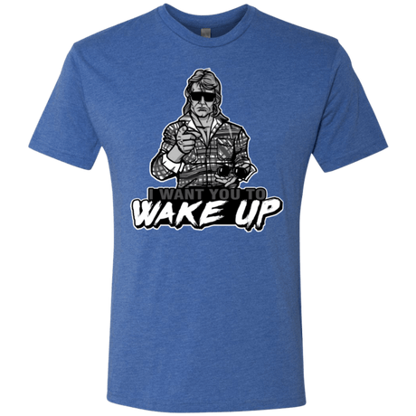 T-Shirts Vintage Royal / Small Wake Up Men's Triblend T-Shirt
