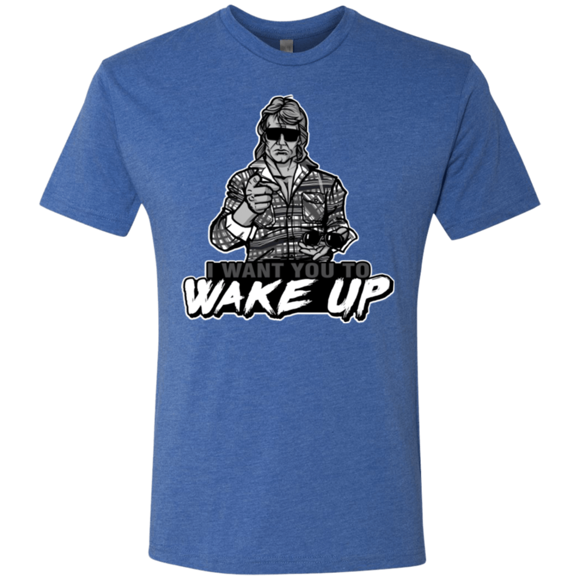 T-Shirts Vintage Royal / Small Wake Up Men's Triblend T-Shirt