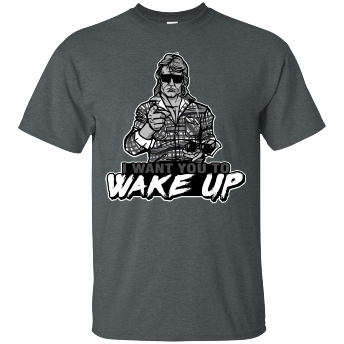 T-Shirts Dark Heather / Small Wake Up T-Shirt