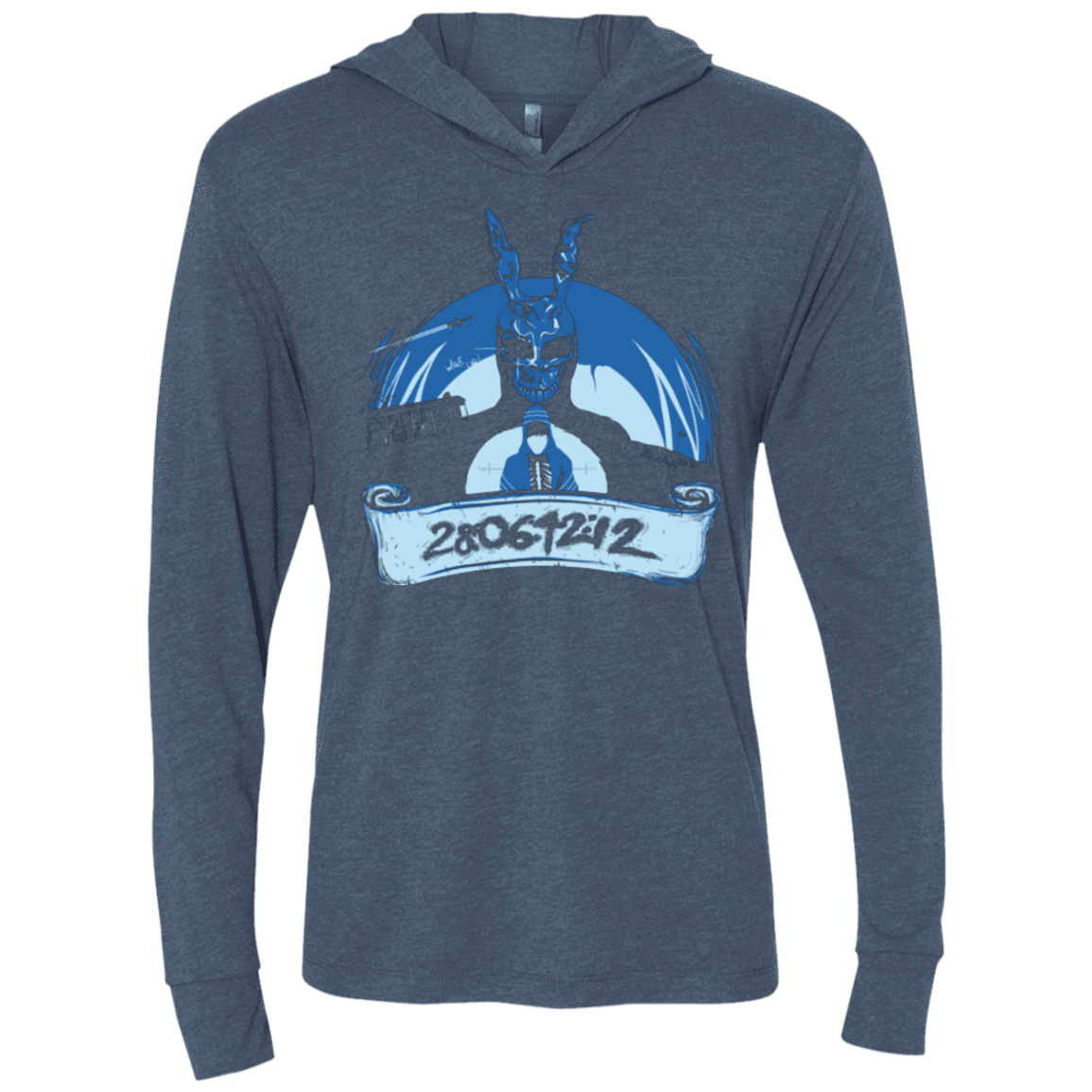 T-Shirts Indigo / X-Small Wake Up Triblend Long Sleeve Hoodie Tee