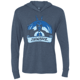 T-Shirts Indigo / X-Small Wake Up Triblend Long Sleeve Hoodie Tee