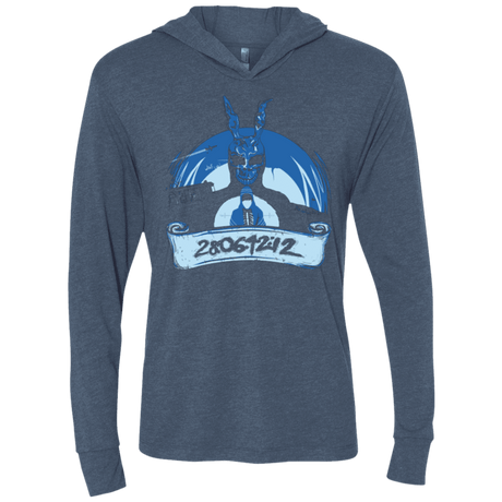 T-Shirts Indigo / X-Small Wake Up Triblend Long Sleeve Hoodie Tee